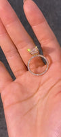 The Golden Radiant-Lab-Grown Diamond Ring — Radiant Brilliant Cut, E Color, VVS2 Clarity