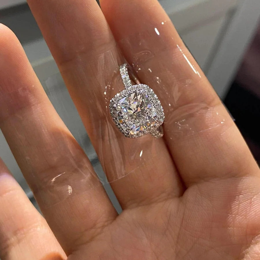 Eternal Coronet-Square brilliant cut  Lab-Grown Diamond Ring
