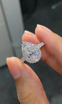 Teardrop in the Palm- Lab-Grown Diamond Engagement Ring