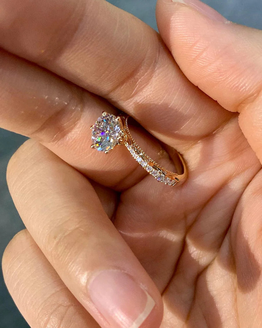 Blooming on the Finger- Lab-Grown Diamond Engagement Ring