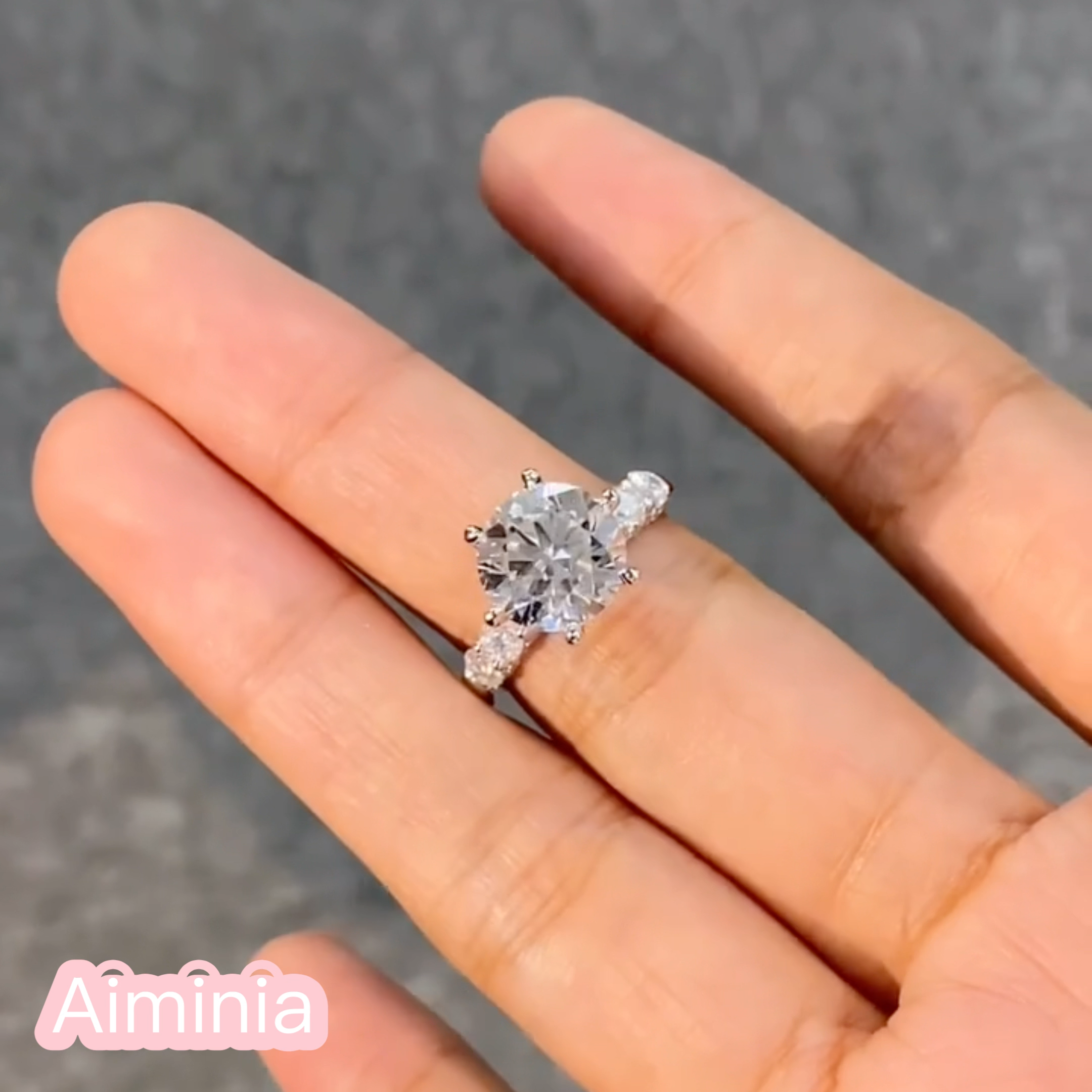 3-Carat Lab-Grown Diamond Ring: Six-Prong Setting—Brilliant and Dazzling, featuring D Color and VS1 Clarity.3-Carat Lab-Grown Diamond Ring: Six-Prong Setting—Brilliant and Dazzling, featuring D Color and VS1 Clarity
