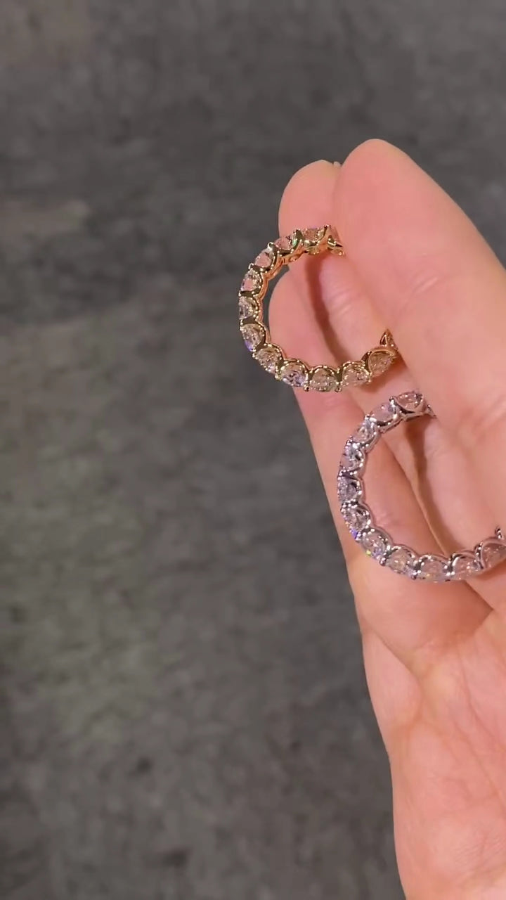 Starry Sky Ring with Full Diamond Pavé—Color D, Clarity VS1—Sparkling