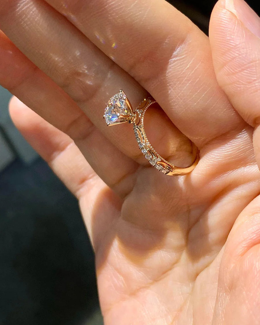 Blooming on the Finger- Lab-Grown Diamond Engagement Ring