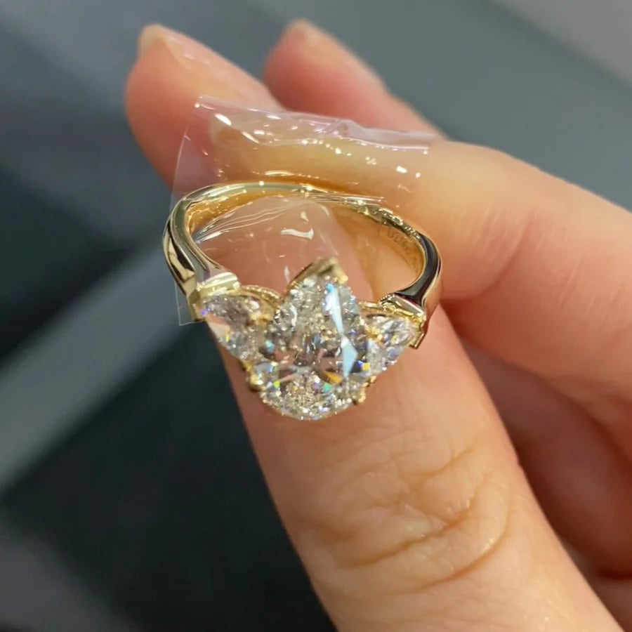 Trinity of Light- Lab-Grown Diamond Engagement Ring