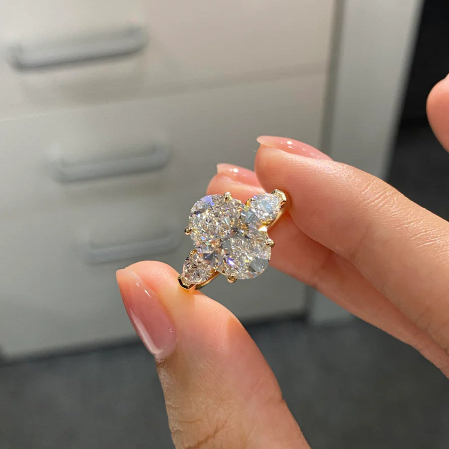 Eternal Oval Trilogy Lab-Grown Diamond Ring