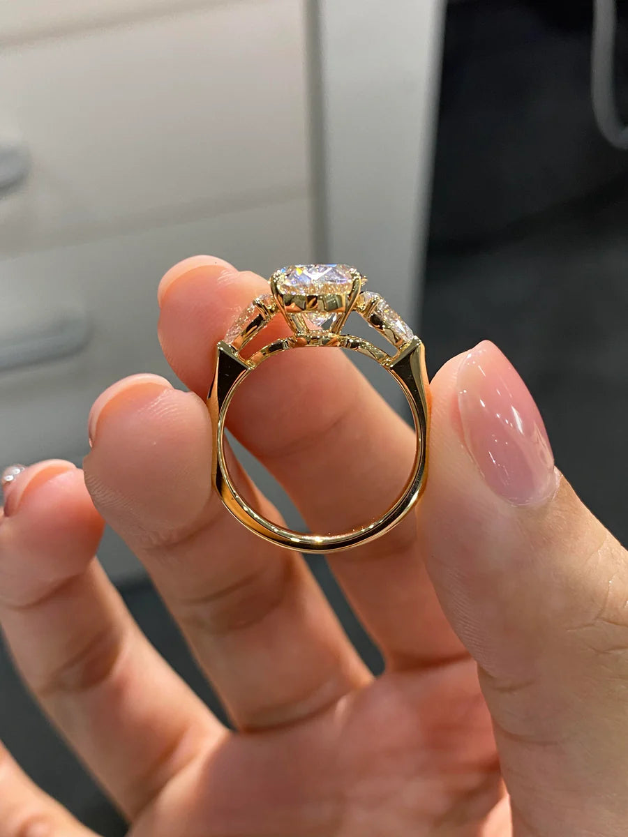 Eternal Oval Trilogy Lab-Grown Diamond Ring
