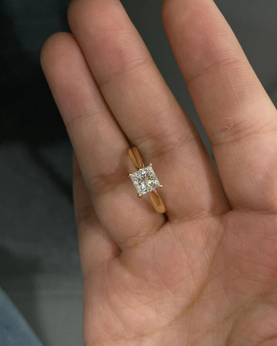 Warm Radiance Laboratory-grown diamond ring