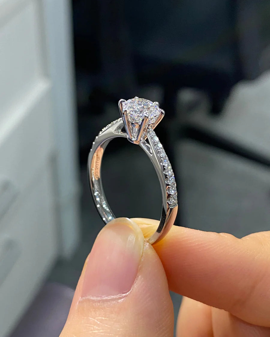 True Love Radiance Round Brilliant Cut Lab-Grown Diamond Ring