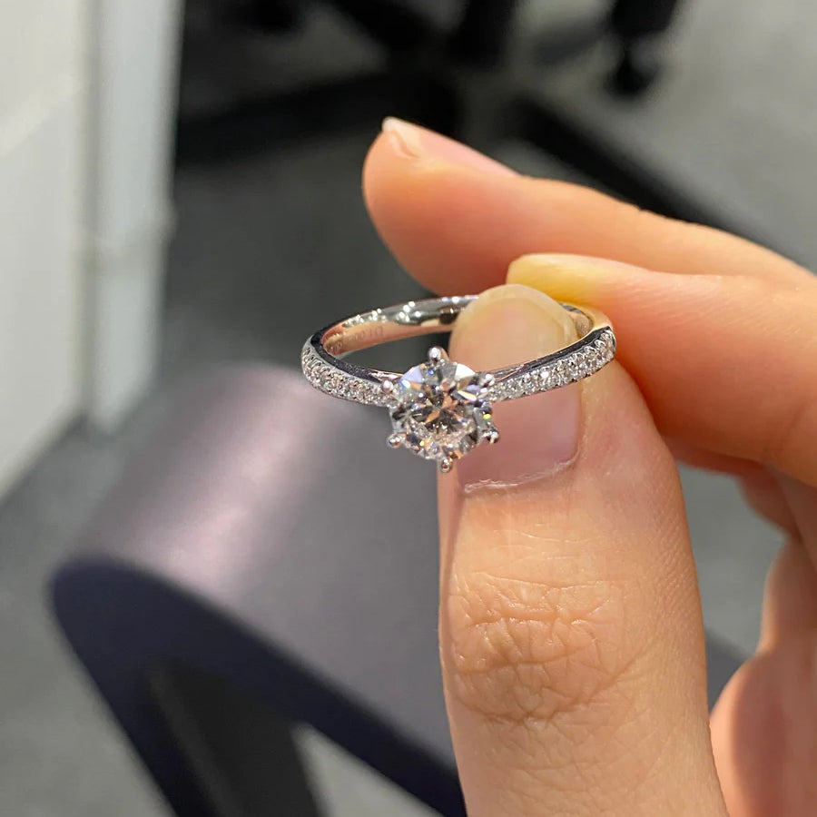 True Love Radiance Round Brilliant Cut Lab-Grown Diamond Ring